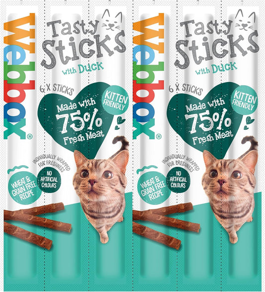 Webbox Cat Sticks Duck 6 Sticks