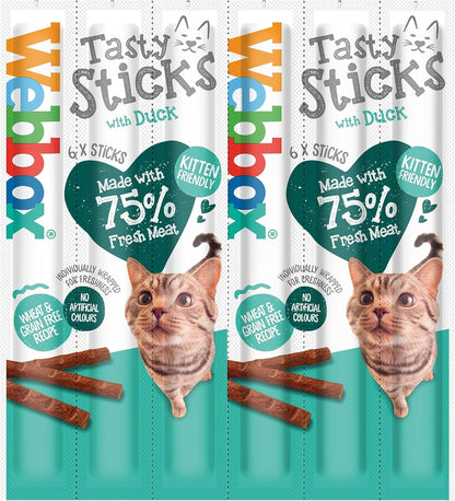 Webbox Cat Sticks Duck 6 Sticks