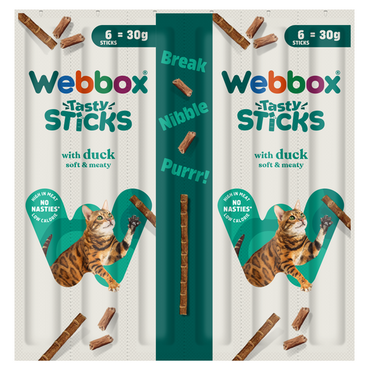 Webbox Cat Sticks Duck 6 Sticks