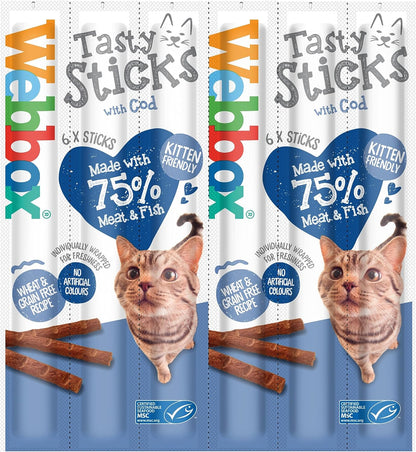 Webbox Cat Sticks Cod 6 Sticks