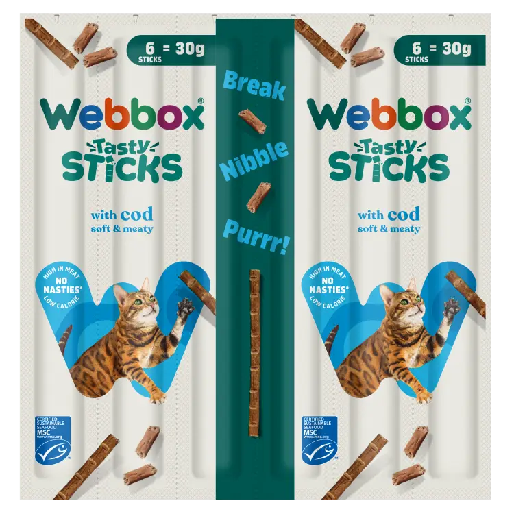 Webbox Cat Sticks Cod 6 Sticks