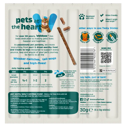 Webbox Cat Sticks Cod 6 Sticks