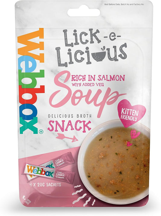 Webbox Lick E Licious Salmon 4 x 20g Sachets