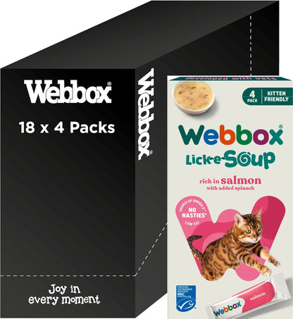 Webbox Lick E Licious Salmon 4 x 20g Sachets