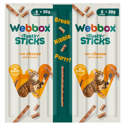 Webbox Cats Delight Tasty Sticks Cheese Flavour 6 Pack
