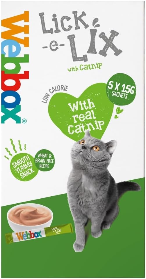 Webbox Lick E Lix Chicken & Catnip 5 x 15g Sachets