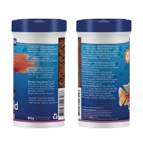 King British Cichlid Sticks 80g