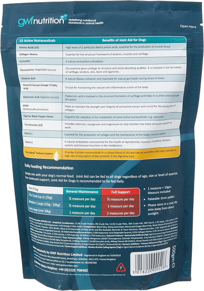 Gwf Nutrition Joint Aid Pellets For Dogs 500g