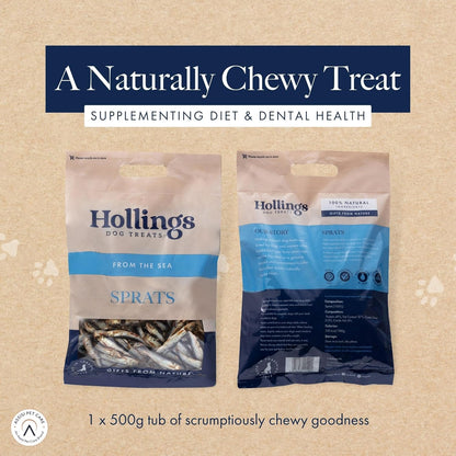 Hollings From The Sea Sprats 500g Tub