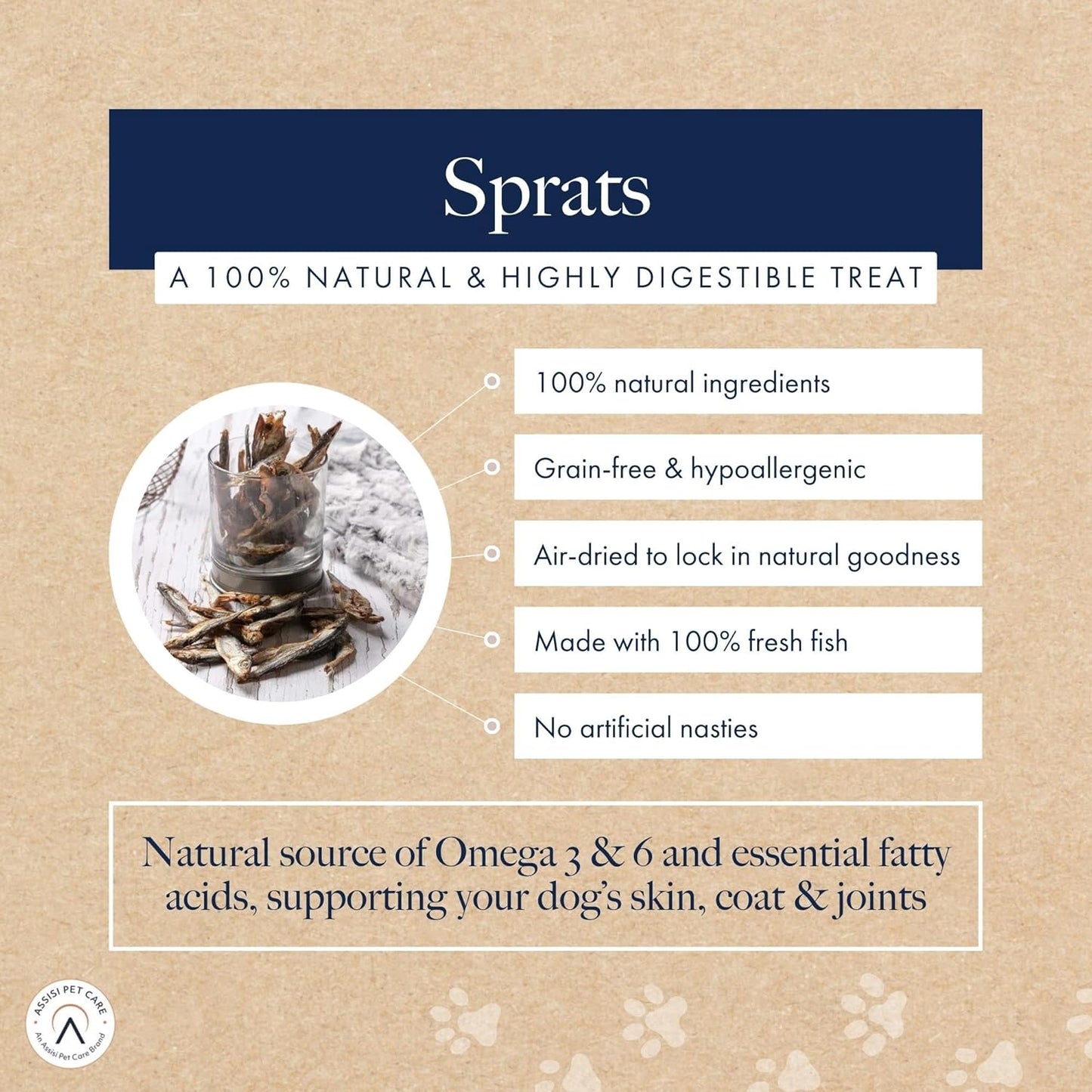 Hollings From The Sea Sprats 500g Tub