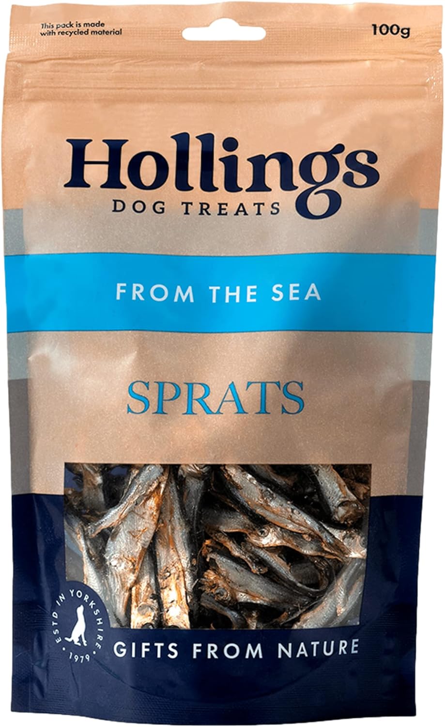 Hollings From The Sea Sprats 100g Bag