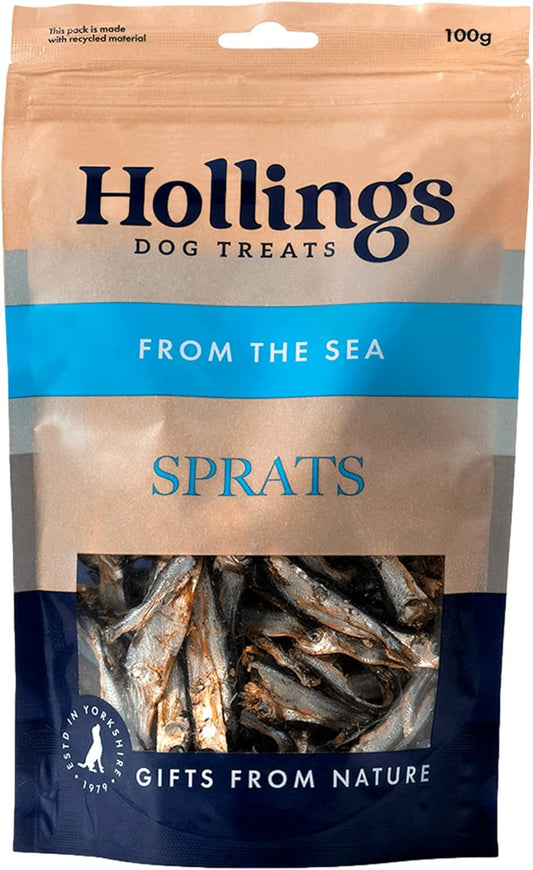 Hollings From The Sea Sprats 100g Bag