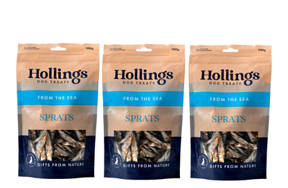 Hollings From The Sea Sprats 100g Bag