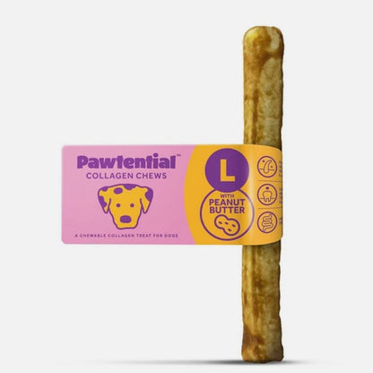 Pawtential Collagen Chew Peanut Butter Flavour Large 110g