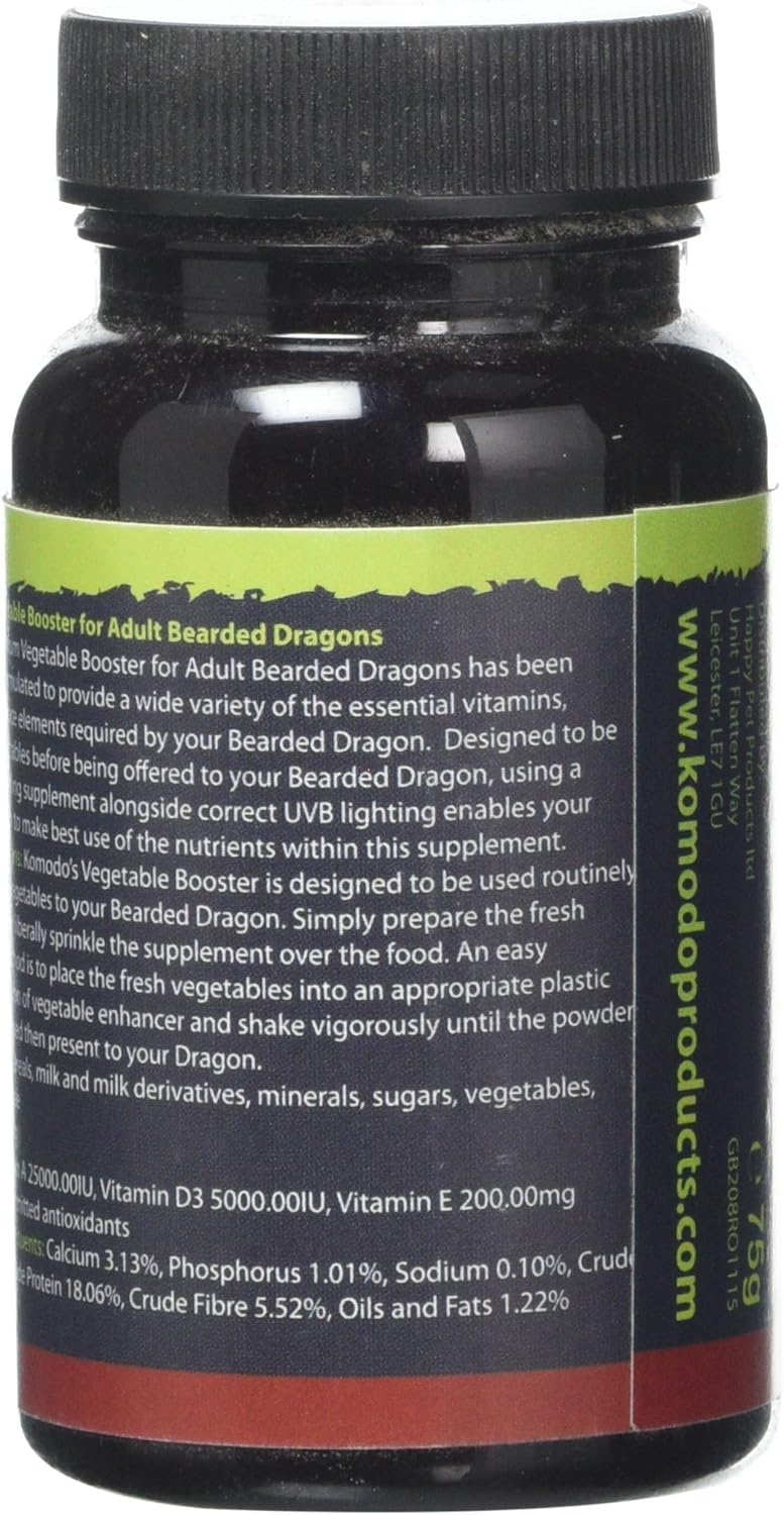 Komodo Premium Vegetable Booster - Adult Bearded Dragon 75g
