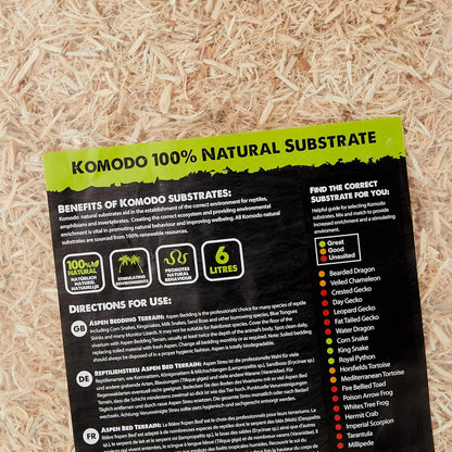 Komodo Aspen Bedding 6ltrs