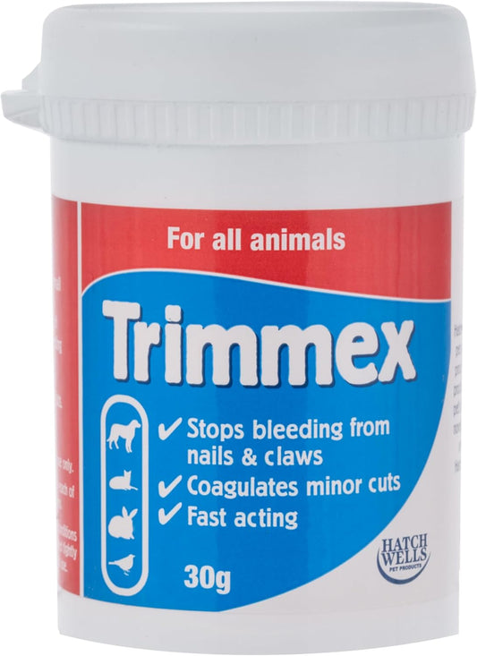 Hatchwells Trimmex For All Animals, Stops Bleeding From Nails & Claws 30g