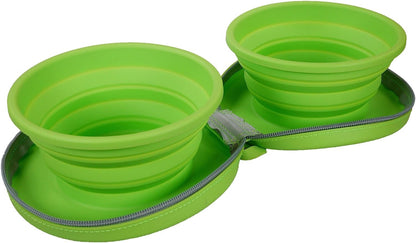 Rosewood Foldable Zip Up Dual Bowls