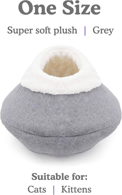Rosewood Cosy Round Plush Cat Cave