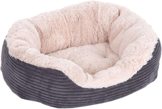Rosewood Jumbo Grey Cord Dog Bed Large 32"