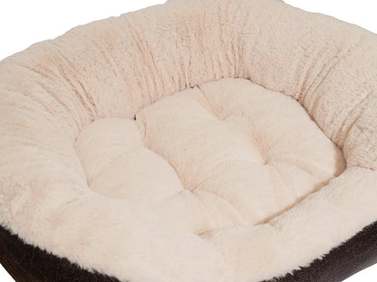 Rosewood Faux Leather Oval Bed 20"