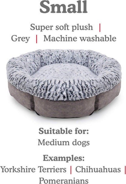 Rosewood Luxury Fleece Lined Plush Bed 48 Cm