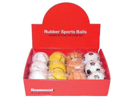 Rosewood Assorted Sponge Sports Dog Balls 1 Ball