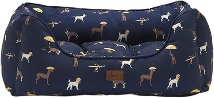 Joules Dog Print Box Bed Small