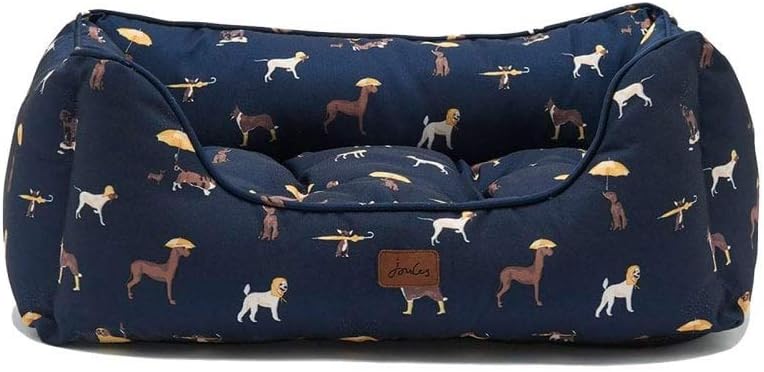 Joules Dog Print Box Bed Large