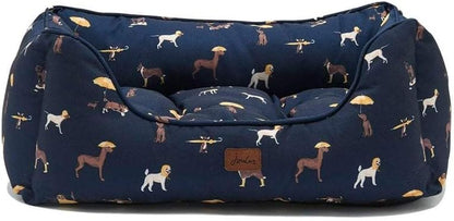 Joules Dog Print Box Bed Large