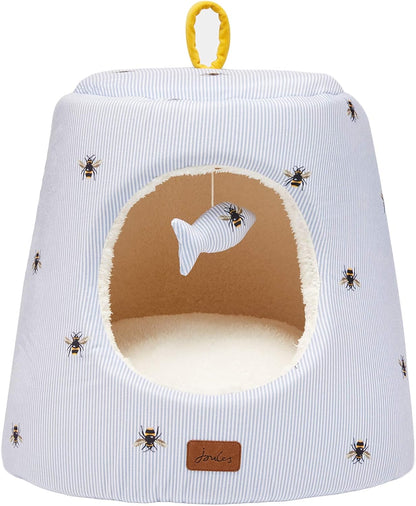 Joules Bee Ticking Hideaway Hooded Bed