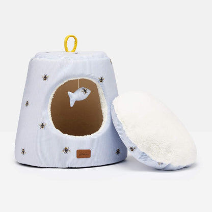 Joules Bee Ticking Hideaway Hooded Bed