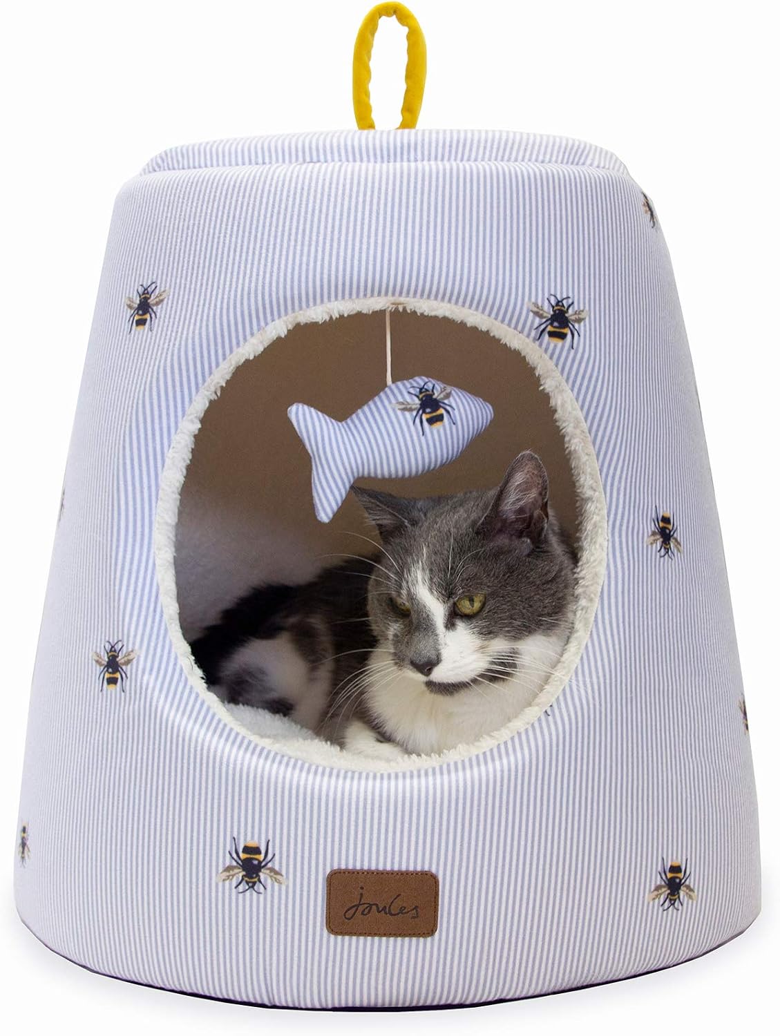 Joules Bee Ticking Hideaway Hooded Bed