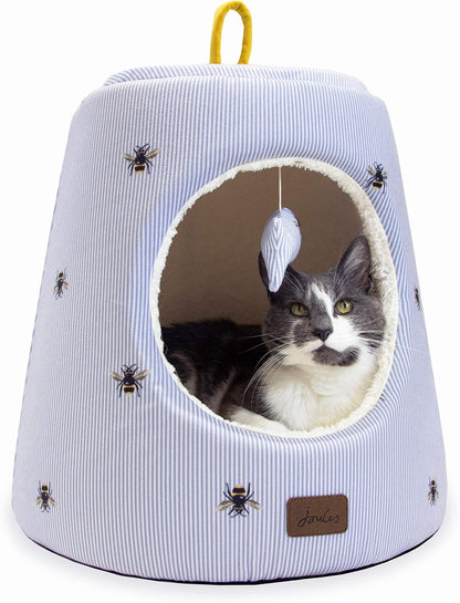 Joules Bee Ticking Hideaway Hooded Bed