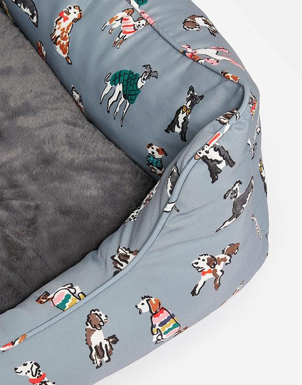Joules Rainbow Dog Box Bed Small
