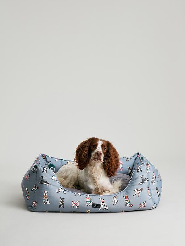 Joules Rainbow Dog Box Bed Small