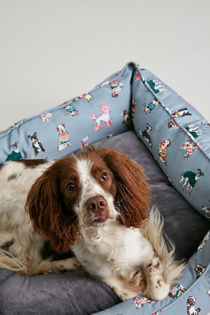 Joules Rainbow Dog Box Bed Small