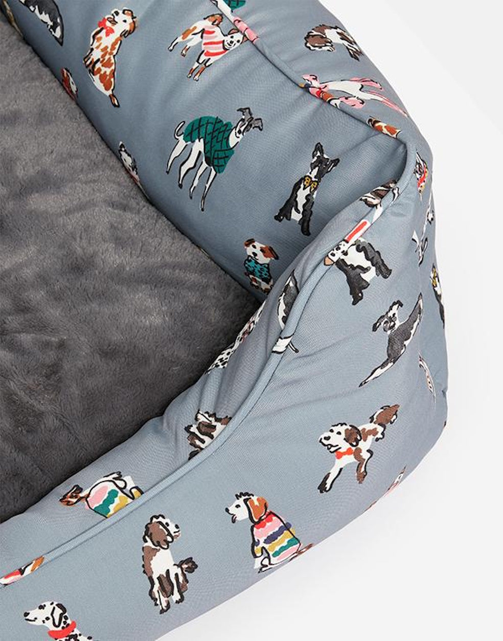 Joules Rainbow Luxury Dog Box Bed Large