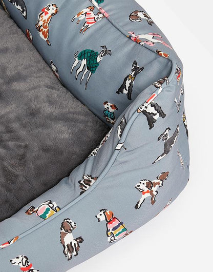 Joules Rainbow Luxury Dog Box Bed Large