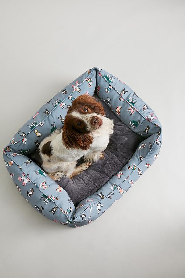 Joules Rainbow Luxury Dog Box Bed Large
