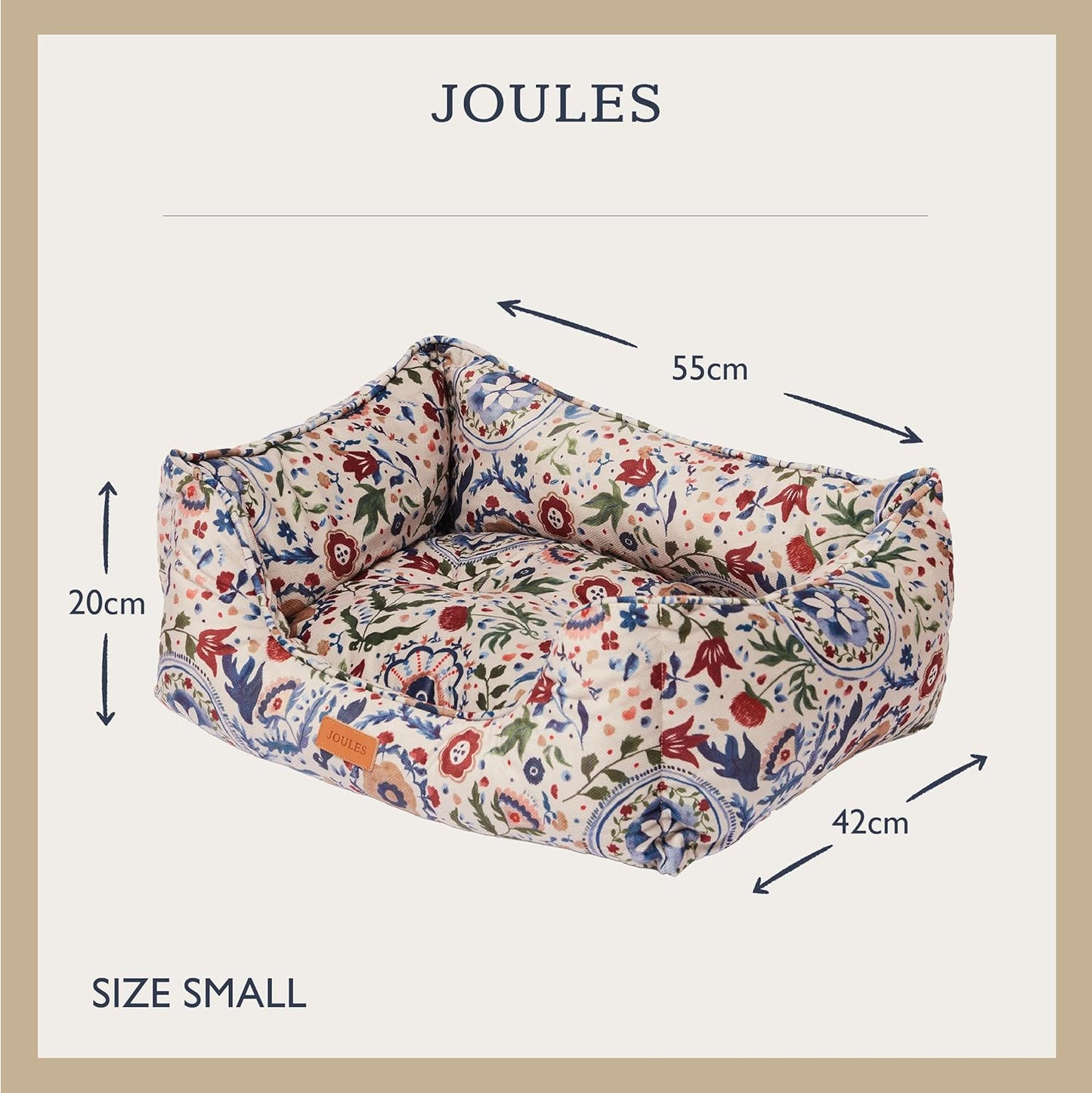 Joules Festival Floral Box Bed Small