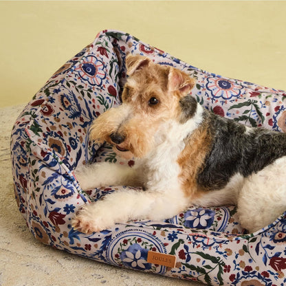 Joules Festival Floral Box Bed Medium