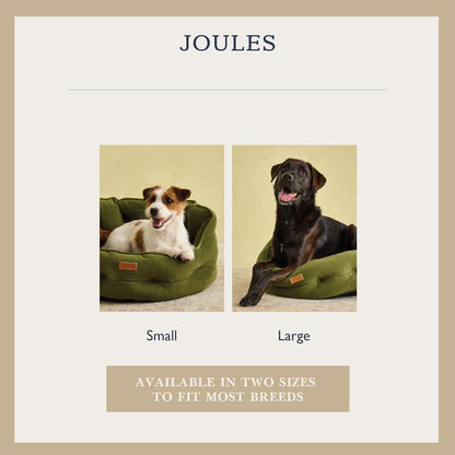 Joules Chesterfield Small Pet Bed Khaki Green