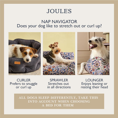 Joules Chesterfield Small Pet Bed Khaki Green
