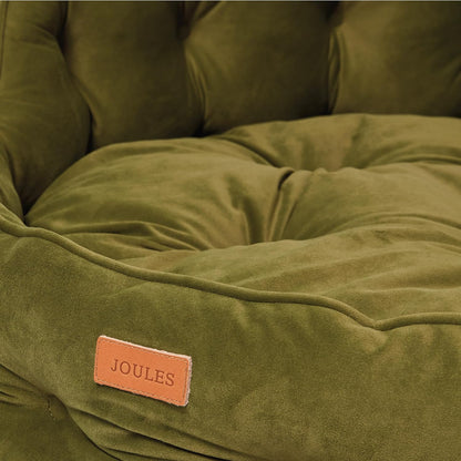 Joules Chesterfield Small Pet Bed Khaki Green