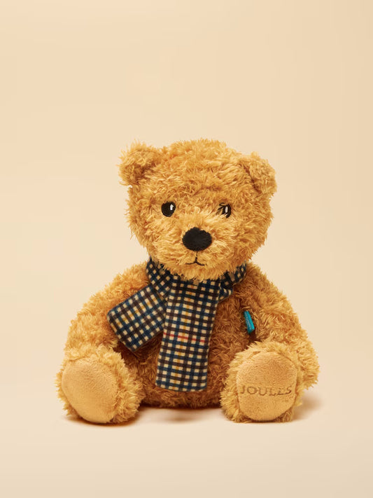 Joules Traditional Bear With Henson Check Scarf