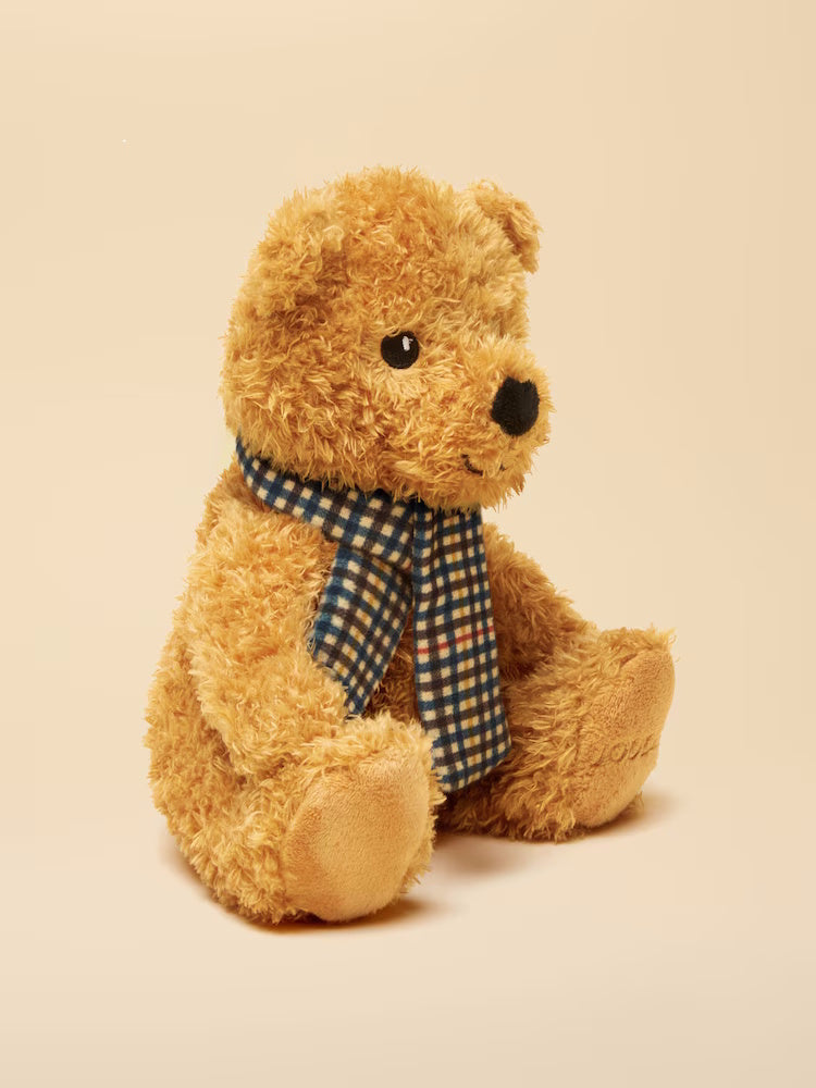Joules Traditional Bear With Henson Check Scarf