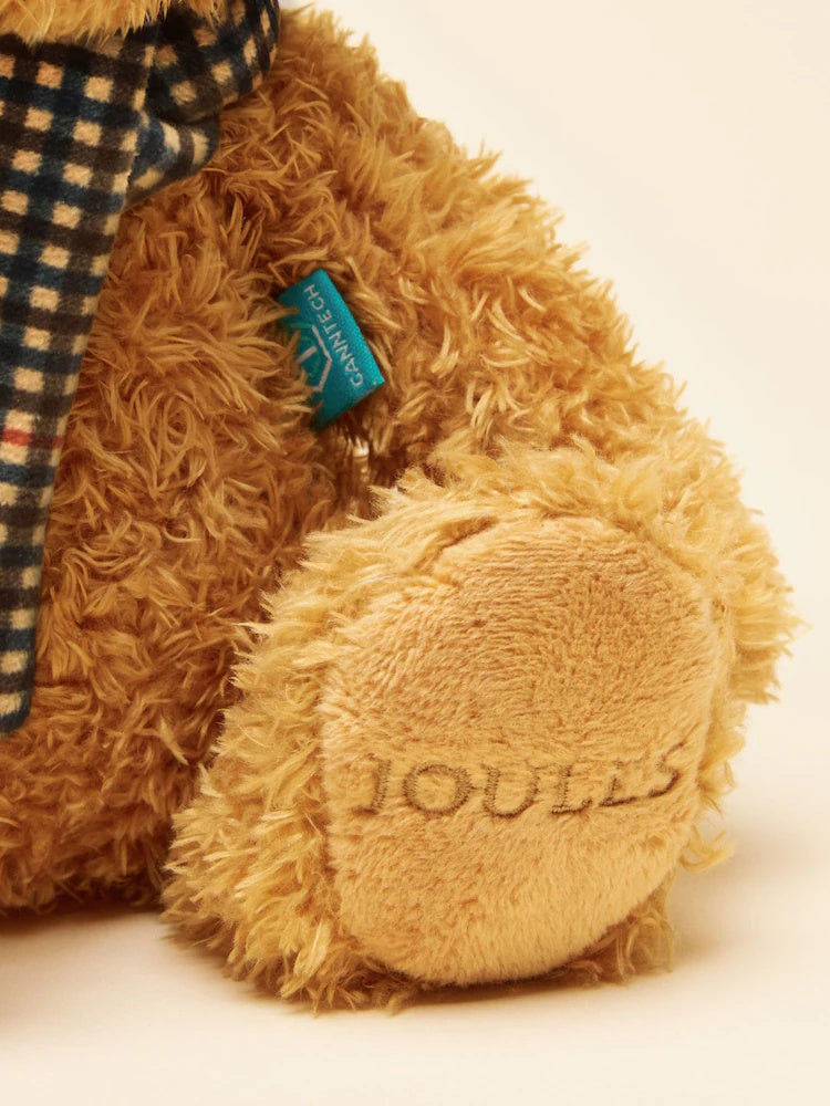 Joules Traditional Bear With Henson Check Scarf