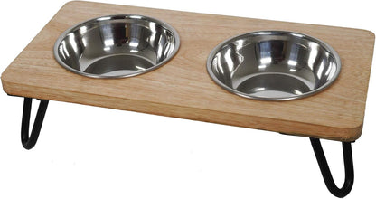 Rosewood Wooden Double Diner Small 2 x 350ml Bowls