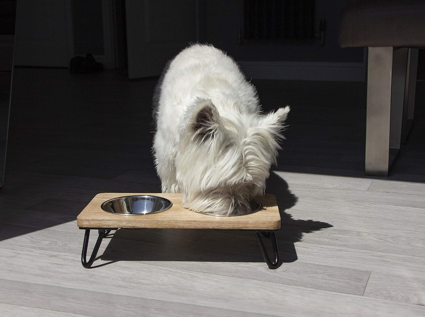Rosewood Wooden Double Diner Large 2 x 650ml Bowls